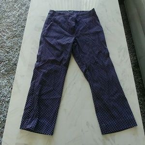 Blue with white. Business casual pants